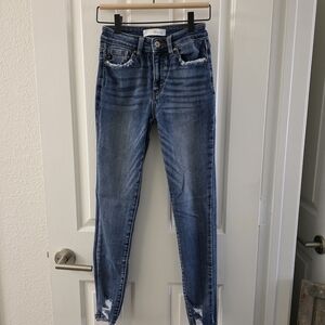 KanCan Distressed Blue Skinny Jeans